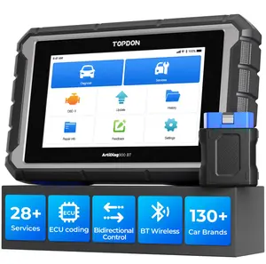 TOPDON AD900BT OBD2 Diagnostic Bidirectional Scan Tool with ECU C0ding, 28+ Services, Automotive All Systems Diagnosis Scanner for Car with 2 Years Updates, Active Test