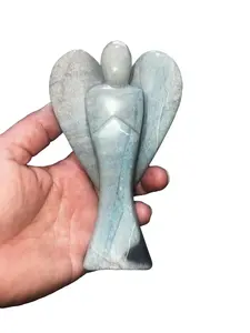 5.5'' Trolleite Crystal Angel Carving from Brazil