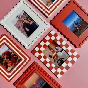 MOD•MAG Magnetic Frame Set for Instax Mini or Instax Square Film Fridge Photo Display Set of 6 or 4 Frames Easy to Use Magnetic Design for Instant Prints