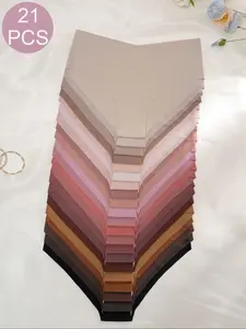 Women's 21pcs Solid Color Panty, Soft Comfy Breathable Seamless Knicker for Daily Wear, Multipack Underwear for All Seasons