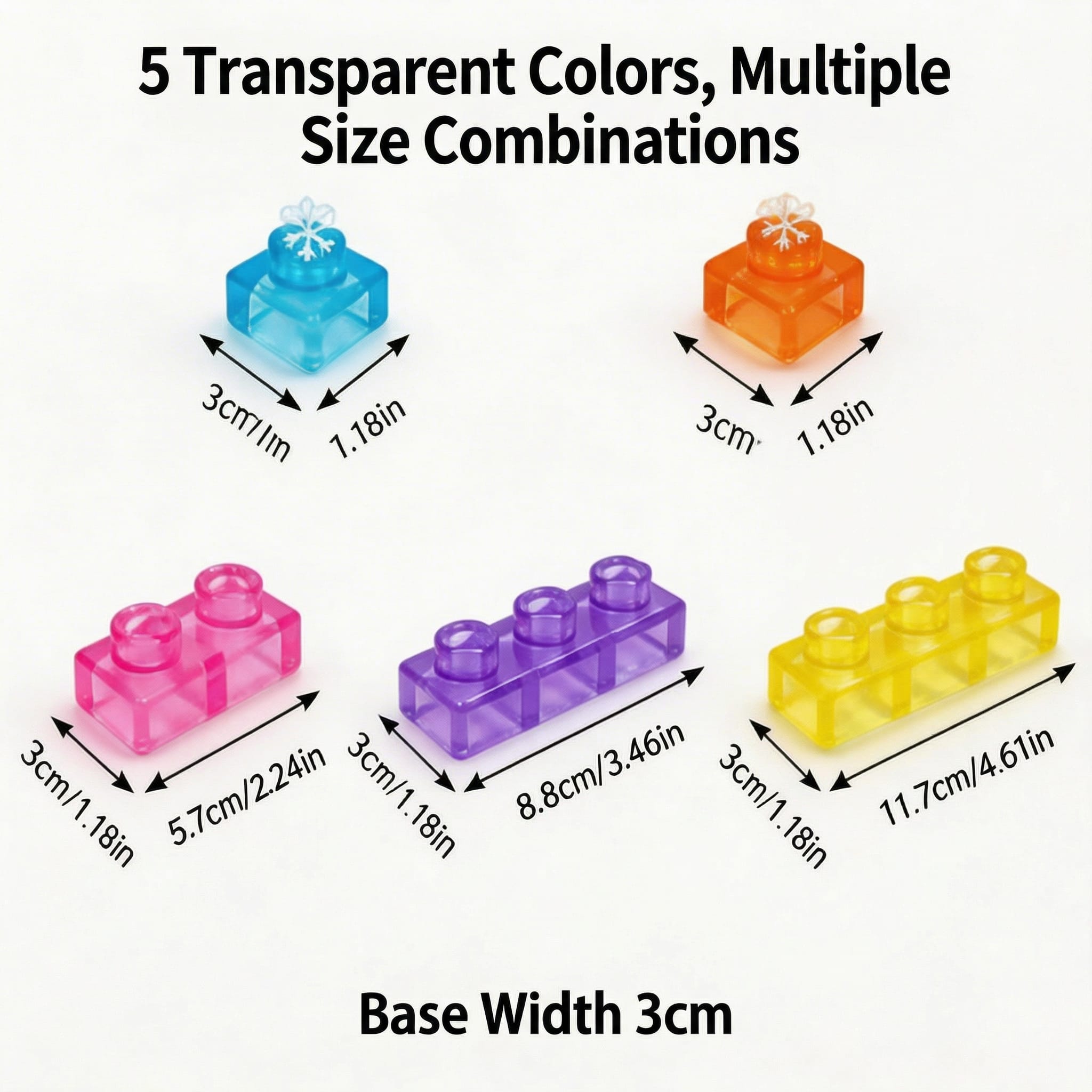 Party Favors Jelly Building Blocks, Sensory Fidget Kids Toys, Assembling Building Blocks, Educational & Transparent Soft Silicone, Flexible, Enhances Hands-On Skills