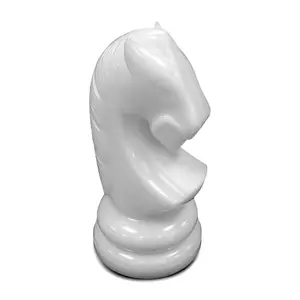 MegaChess 23 Inch White Perfect Knight Giant Chess Piece