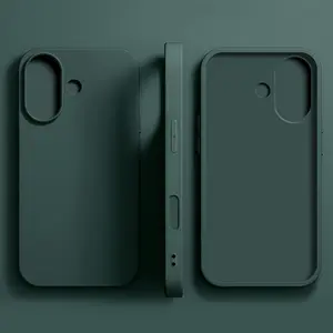 Luxurious Shockproof Minimalist Silicone Phone Case Suitable for Iphone 16e, 16, 14, 12, 11, 13, 15 Pro Max, a Solid Color Phone Cover for Both And, Compatible with 15, 14, And 16 Plus Mobile