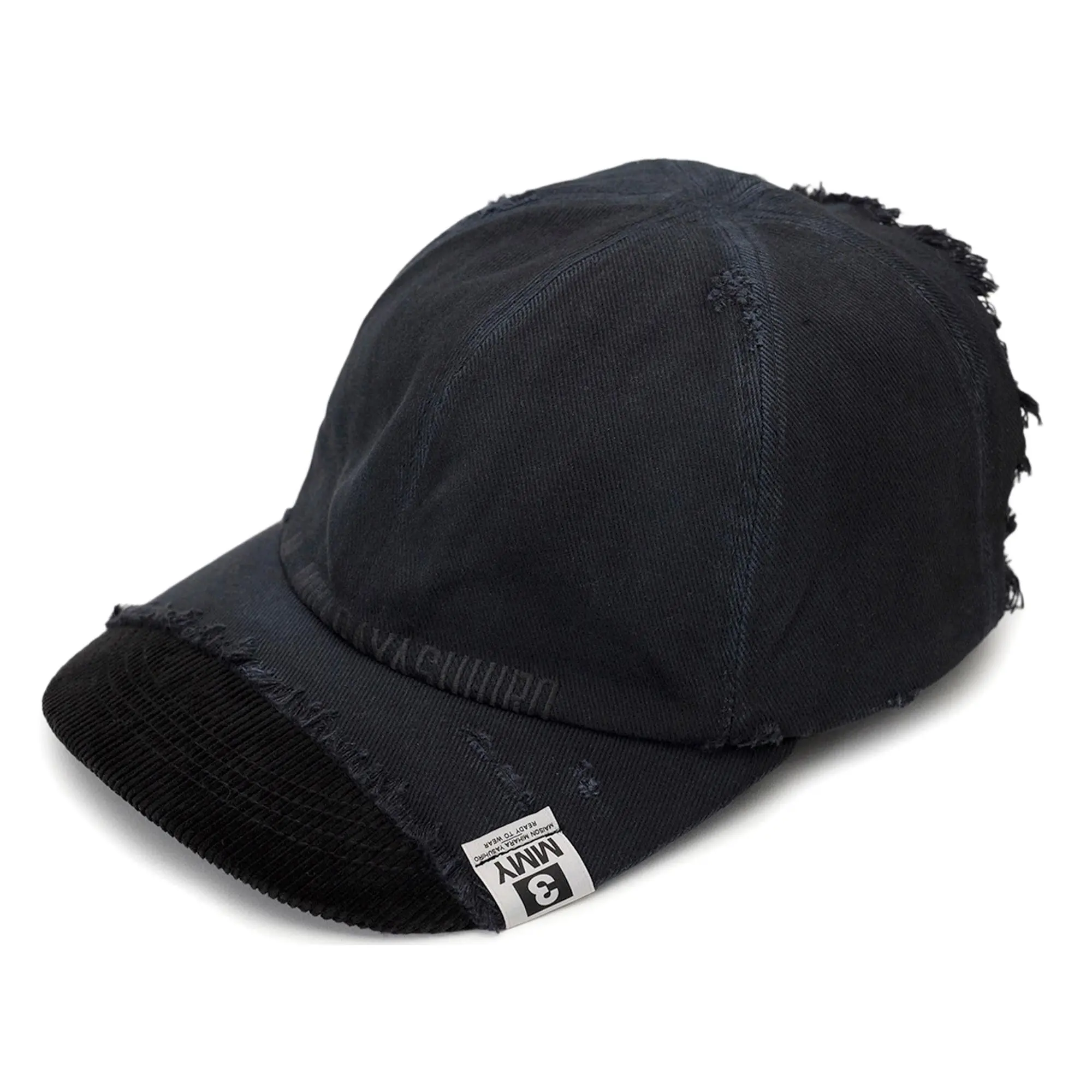 Crushed Cotton Baseball Cap with Distressed Edge, A Style Inspired by Snapback and Fitted Hats, Casual Clothes Accessory A13AC401, Snapback Hats, Casual Wear