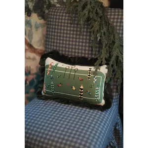 Magical Match Needlepoint Pillow