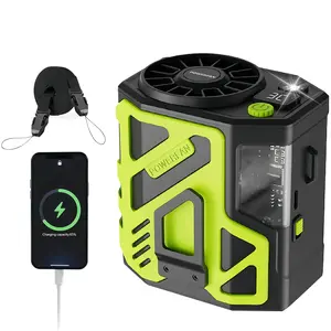 Portable Waist Fan, Personal 10 Speed Adjustable, Shirt Belt Clip Fan, Wearable Cooling Air Conditioner, Rechargeable Pocket Mini Outdoor Travel Gear, USB Rechargeable Fan
