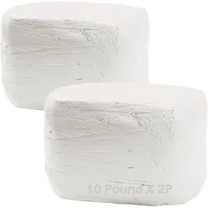 Air-Dry Clay, Pottery Clay, -Purpose Modeling Clay 20lbs for Sculpting, Hand Modeling and Throwing (White)