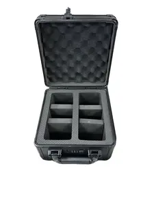 Guardian 2-Row Graded Card Aluminum Storage Case (Black Diamond Pattern)