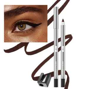 Sharpenable Waterproof Long-Lasting Deep BlackSmudge-Resistant Eyeliner Pencil, Makeup EyeDefiner Flawless Cosmetic eyeliner