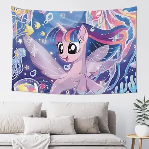 Tapestry 1Pc Poster Background Twilight Sparkle Bedroom My Little Pony Various Wall Decoration Banner Gift 40In*60In