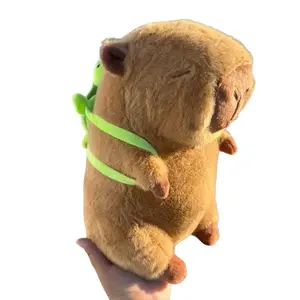 Cute Capybara Plush Toy Stuffed Animal with Turtle Backpack, Soft Plush Material, Cute Design, Ideal for Collectors and Fans