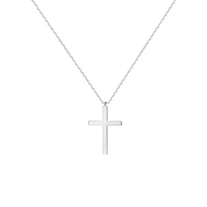 Fettero Large Cross Necklace for Women & Men – Gold & Silver Color Options, Minimalist Faith Pendant