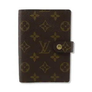 Pre-owned Louis Vuitton Monogram Canvas Small Leather Goods Small Ring Agenda Cover LV1830
