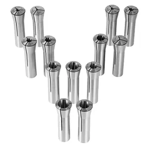 VEVOR 13 pcs Precision R8 Collet Set, Summervibes, 1/8'' - 7/8'', 45# Mill Collet Chuck 0.0012"/30μm TIR with 13 Labeled Storage Boxes, for Milling Machine Drill Presses Boring Machine Machining Center