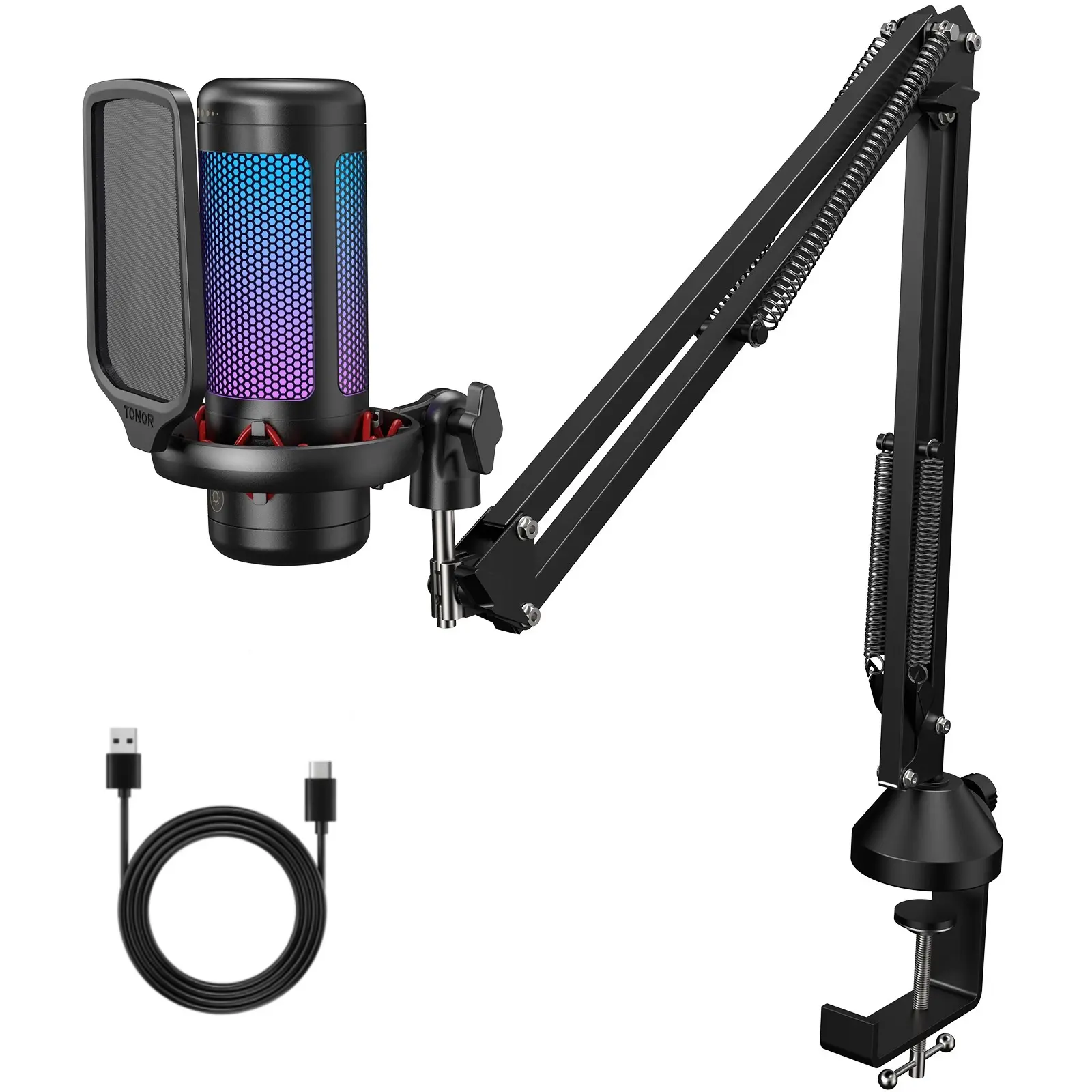 RGB mic with boom arm