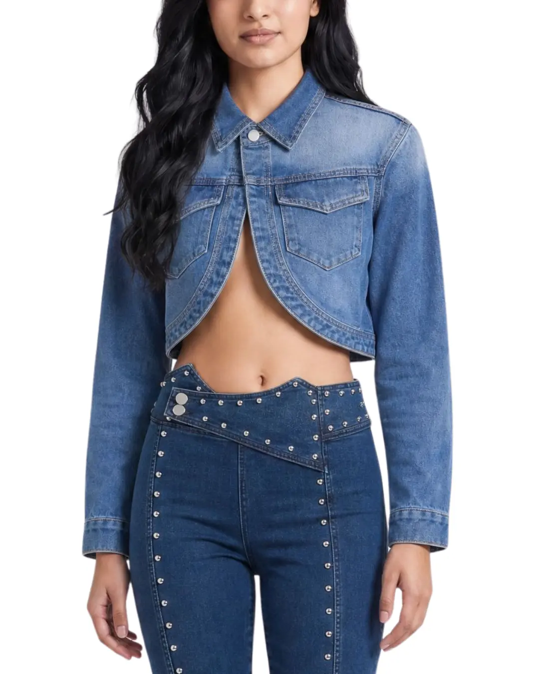 ANNANSS Denim Bolero Jacket
