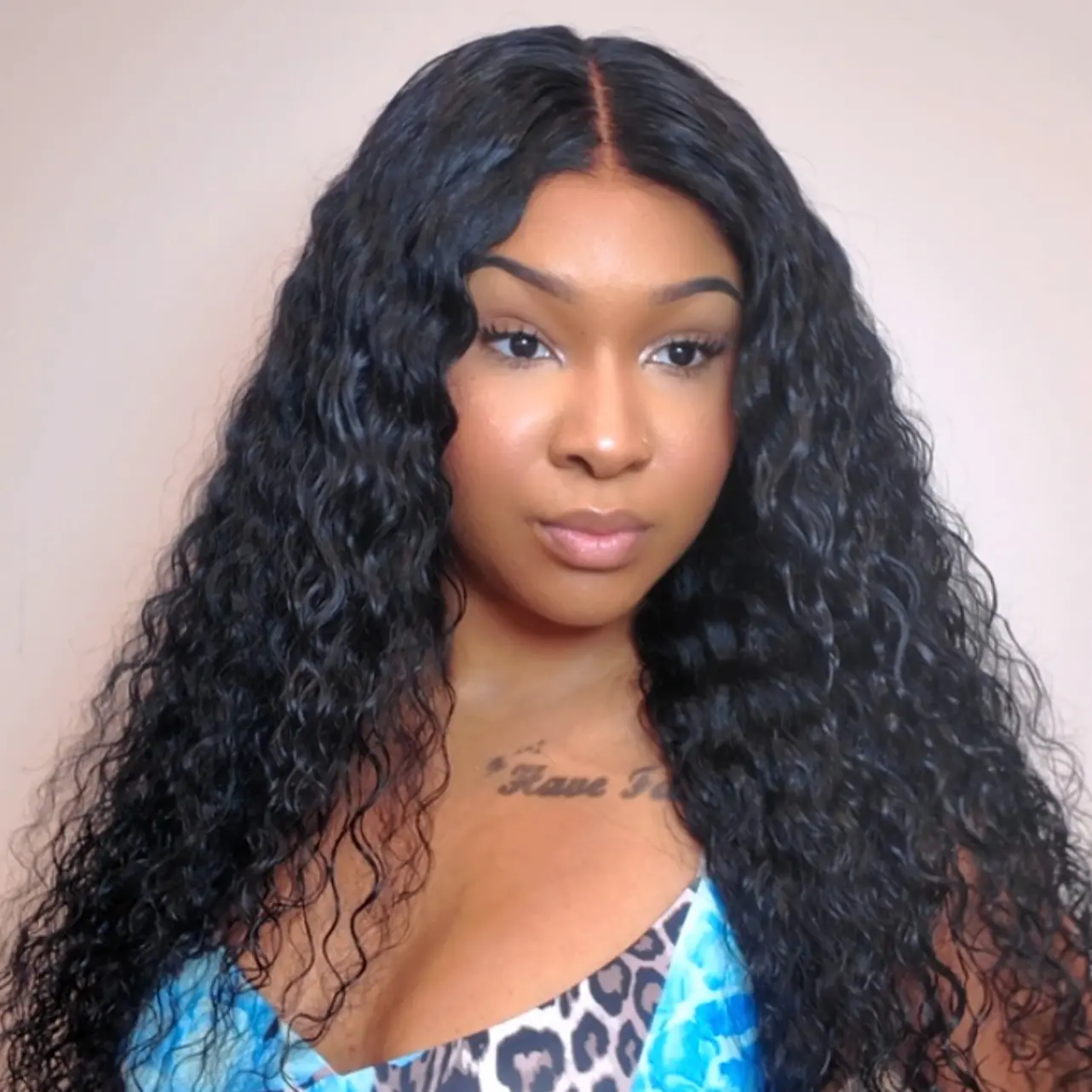 Beginner Friendly 1-Year Warranty Wavytalk Glueless Summer Beach Wave Wig with Invisible Drawstring 100% Human Hair 9x6 HD Closure Natural Hairline Pre Plucked Pre Cut Wear and Go Adjustable Wig Head