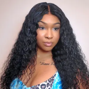 Beginner Friendly 1-Year Warranty Wavytalk Glueless Water Wave Wig with Invisible Drawstring 100% Human Hair 9x6 HD Closure Natural Hairline Pre Plucked Pre Cut Wear and Go#tiktokshopmemorialday