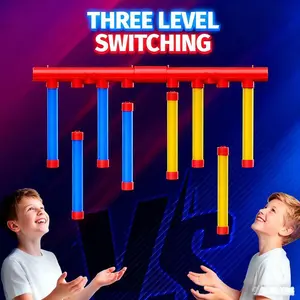 Two-player battle quick hand and eye game set, hand-eye coordination training reaction training toy, adjustable stick grabbing game, hand-eye coordination interactive toy suitable for game rooms or family gathering activities, couple game set