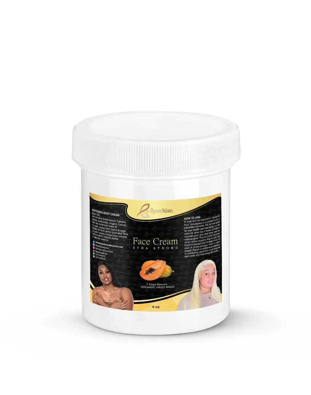 Papaya Enzyme Face Cream | Soft, Glowy Skin in Every Jar 4oz Papaya Enzyme Face Cream | Soft, Glowy Skin in Every Jar 4oz