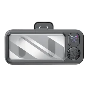 Waterproof Phone Holder with Bluetooth Speaker, 360° Rotation Shower Phone Mount – Waterproof Speaker for Bathroom, Shower, Pool & Beach, Hands-Free for Movies & Music, Bath Lover Gift