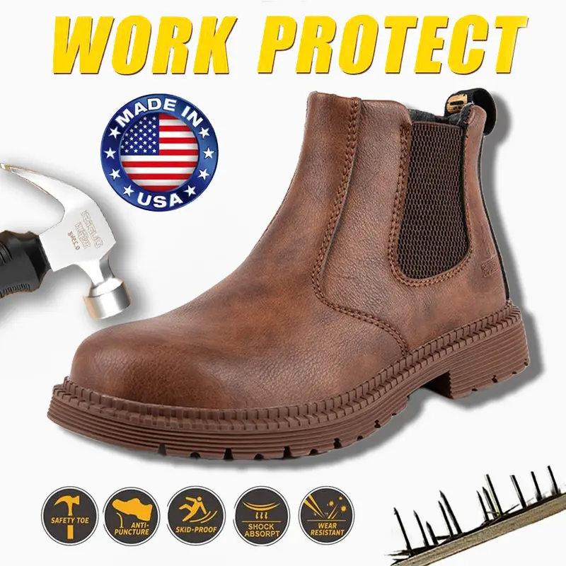 WORK PROTECT Hospital Splash-proof Smash-proof Puncture-proof Breathable Safety Shoes Biohazard Fluid Resistance Medical Staff Made in USA