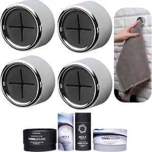 HEFA Towel Holder 4-Pack (Kitchen & Bathroom)