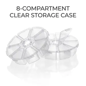 Clear Plastic Jewelry Organizer Box with Adjustable Dividers, Transparent Storage Case for Beads, Earrings, Jewelry Making, and DIY Craft Tools