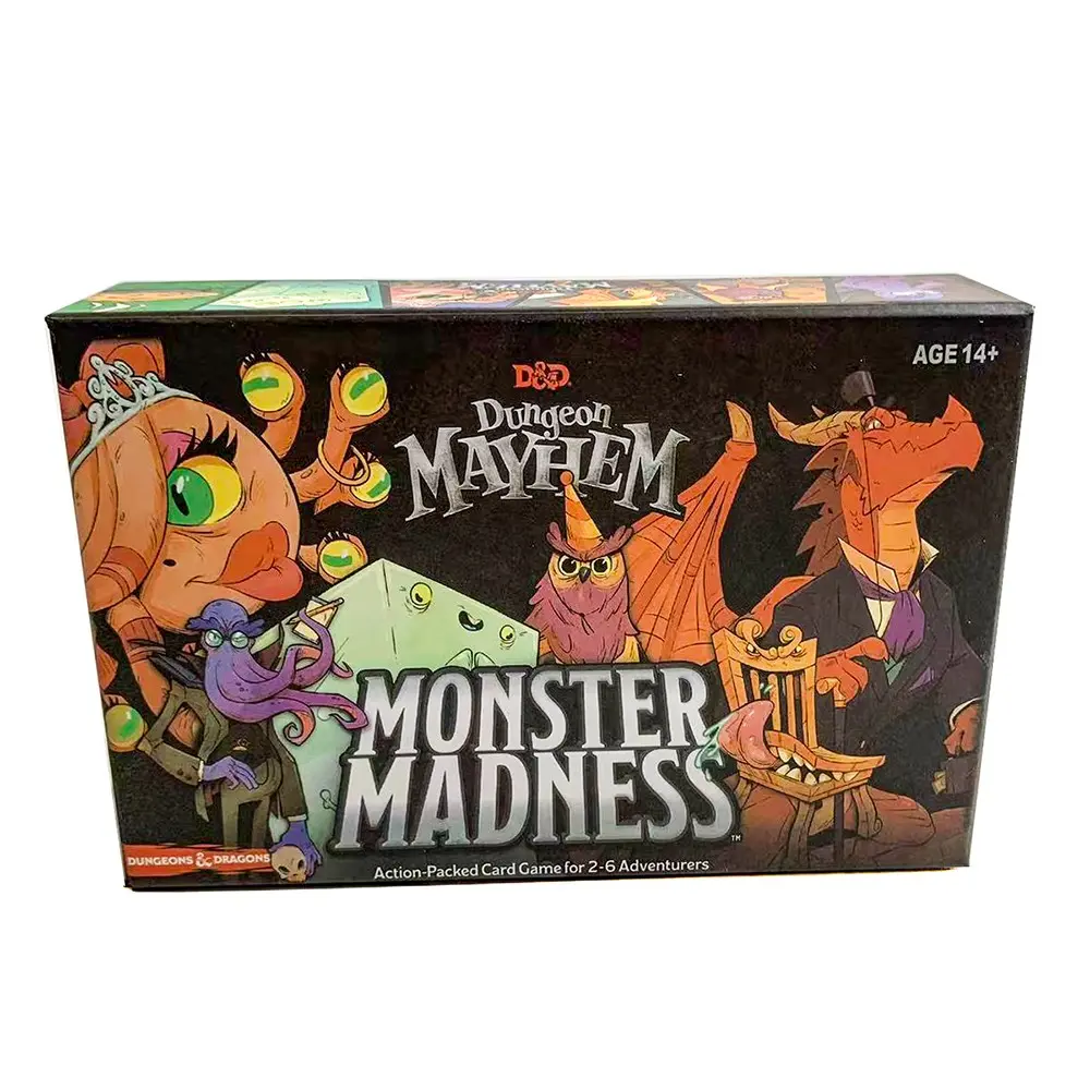 Dungeon Madness Party Theme Desktop Card Game, Quirky Character Battle Set for Festival Fun, Interactive Card Game for Family & Friends, Themed Card Game, Party Cards Game