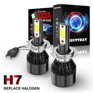 2x Vehicle Accessories LED Headlight Kit H7 White 6000K Low Beam Bulbs for HYUNDAI Tucson 2016 2017 2018 2019