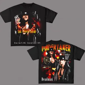 The Undertaker Premium Cotton T-Shirt, The Deadman Graphic Tee, Phenom Vintage Wrestling Shirt, Pro Wrestling Graphic Tee for Fans, Gift for Wrestling Fans, Gift for Boyfriends