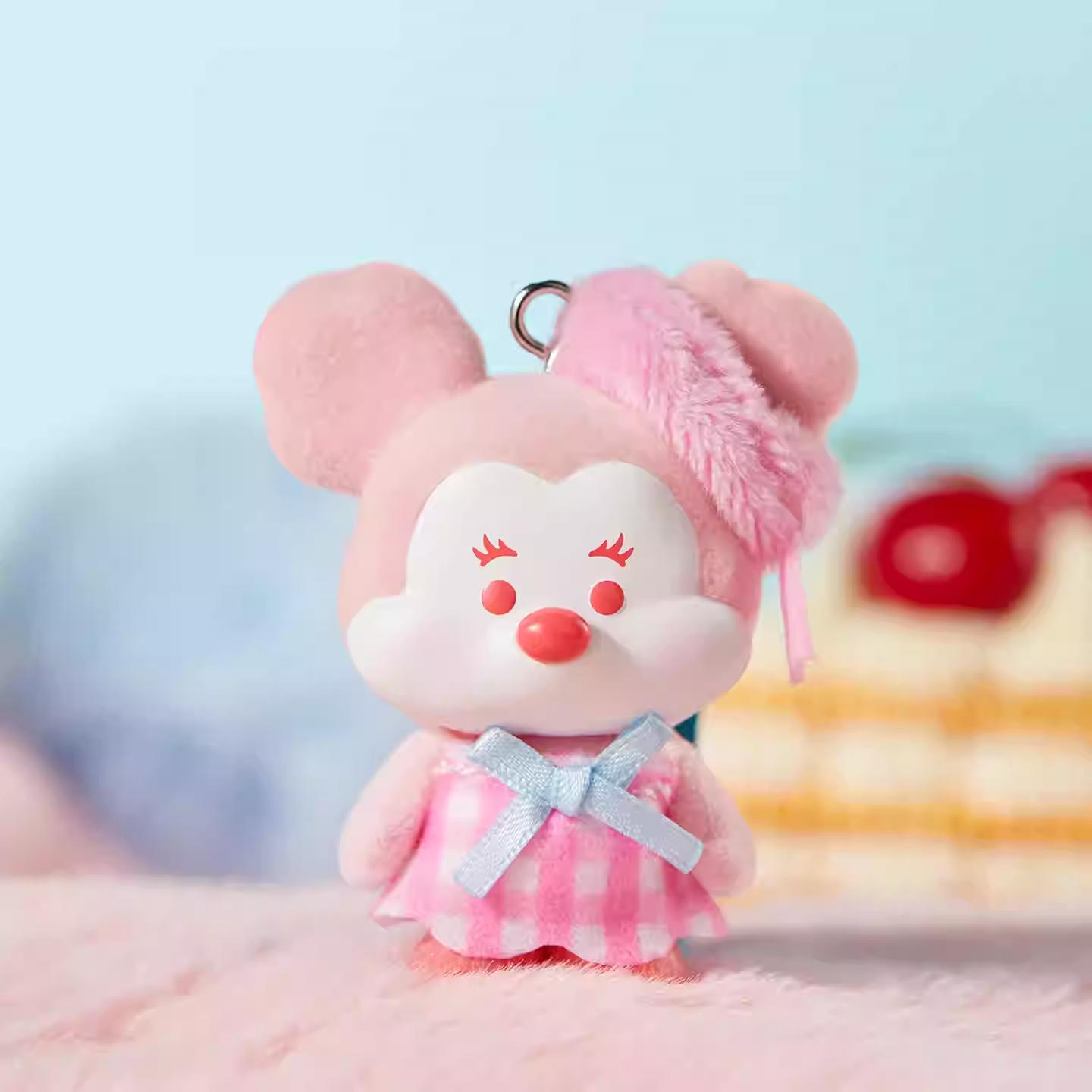 Disney Mickey Mouse Family Cha cha Series Blind Box Keychain，Soft Plush Keychain Bag Accessory For Girls Women Fans, Collectible，Pendant Gift,Unbox Mickey, Minnie, Donald & More Cute Pals