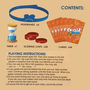 Party Funny Prank Toys Guessing Game With 54 Bonus Cards Timer For Board Games Party Entertainment Game Of Punishment Gift