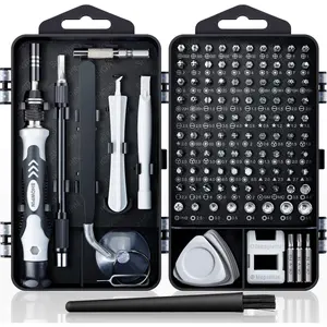 122 in 1 Precision Computer Screwdriver Kit, Laptop Screwdriver Sets with 101 Magnetic Drill Bits, Computer Accessories, Electronics Tool Kit Compatible for Tablet, PC, iPhone, PS4 Repair Replaceable Screwdriver Bits