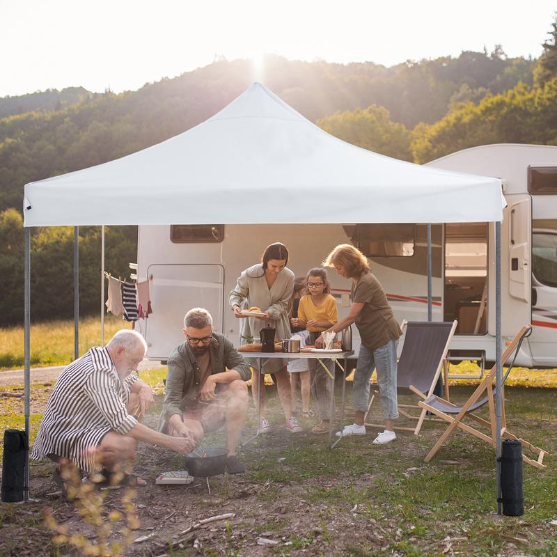 Sweet Furniture S - Canopy Tent 10x10 Pop Up Canopy Heavy Duty  Waterproof Portable Tent Pop Up Shade Canopy with Sand Bags
