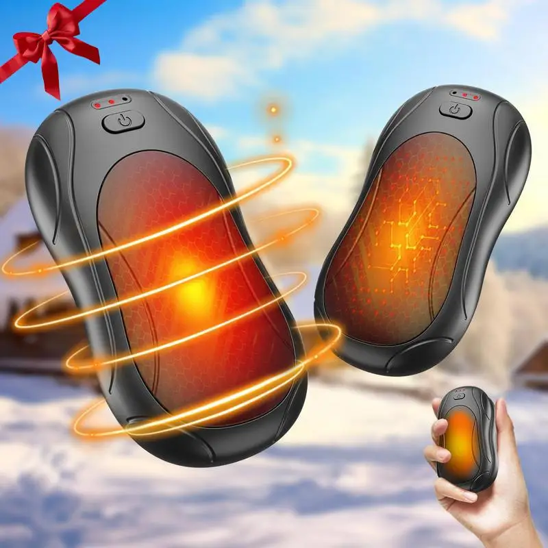 USB Rechargeable Hand Warmer, 2-in-1 Electric Hand Warmer, Portable Pocket Hand Warmer for Outdoors Hunting Golf Camping Office