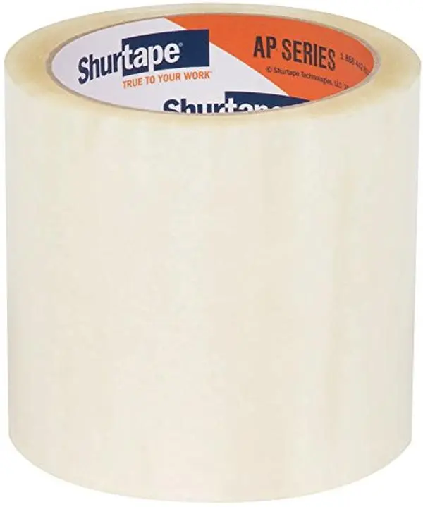 212 MAIN Acrylic Packaging Tape Roll - Shurtape Technologies 230970 Ap 015 Clr-96 mm, 4x72 yds, Aggressive Glue, Manual/Automated Use for DIY, Scrapbooking & Stamping