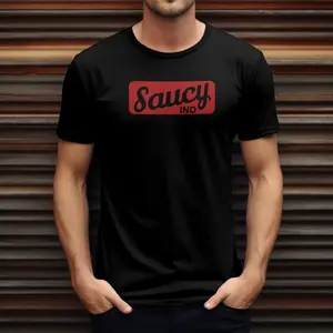Saucy Stylez Lightweight Industries Graphic Tee - Short Sleeved Cotton T-Shirt - Casual Tee - Menswear - Streetwear - Breathable - Bella Canvas 3001