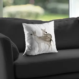 360 Stand Brown Poly Twill Throw Pillow with Insert - 14x14 in. Standard Size, Twill Weave, Rustic Look, Soft Texture, Bedroom Use Home Decor Accessory