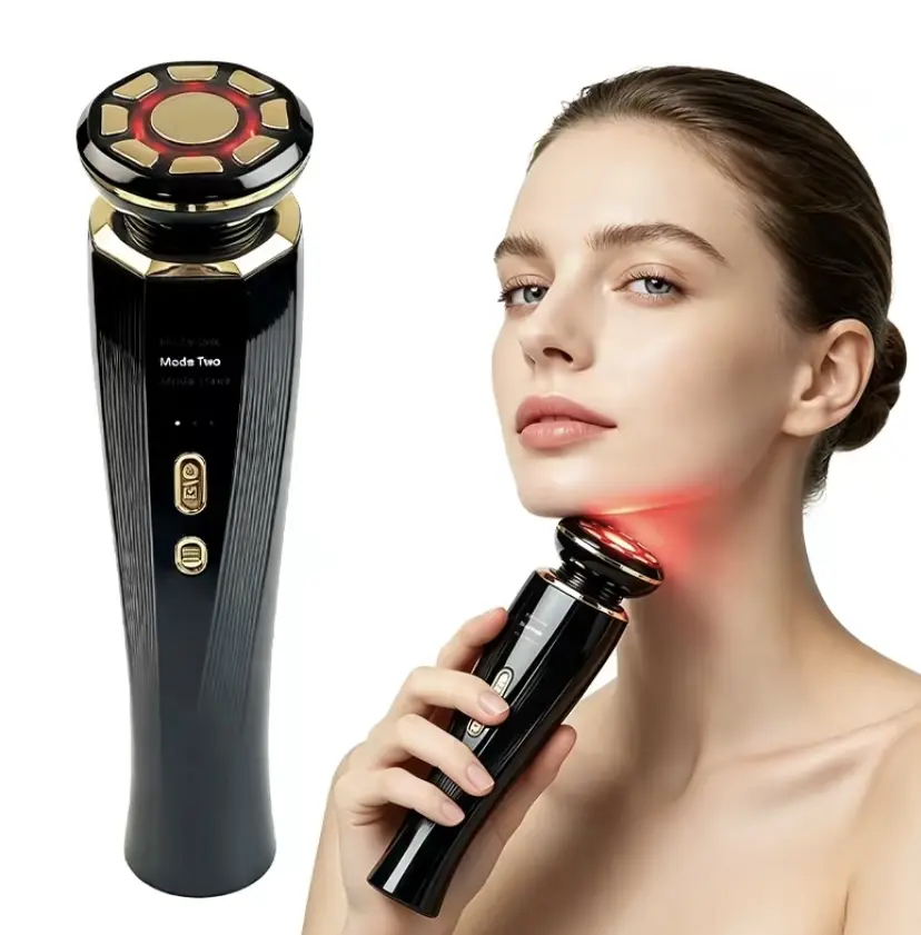 Women's 3-in-1 Rechargeable FacialBeauty Device - Relaxing Firming & Lifting Tool,Cordless Face Contour Home Massage Appliancefor Daily Skincare with Button Press Operation