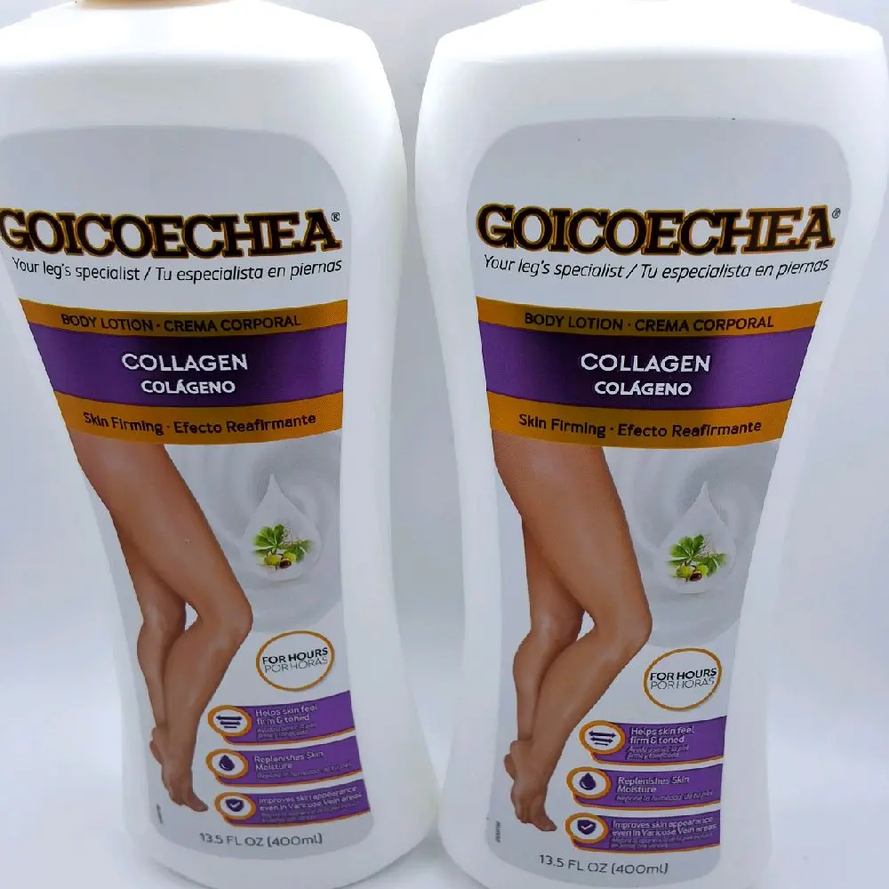Goicoechea Collagen skin Firming Body Lotion 2 Counts 13.5 oz each 24 Hours Hydration for Adults, Moisturizing Formula