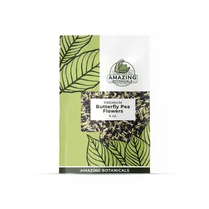 Amazing Botanicals Premium Caffeine-Free Unflavored Dried Blue Butterfly Pea Herbal Tea Flowers - 4oz Infusion for Lemon Beverages, Hot Drinks (Ideal for Mixes) yes