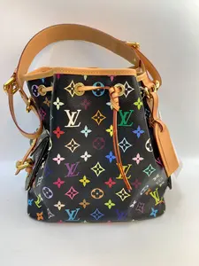 Pre-owned Louis Vuitton PVC LEATHER Crossbody Bags × Petit Noe Monogram Multicolore bucket bag takashi murakami [BF 12Z] XP02231