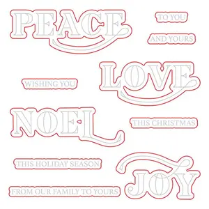 Honey Bee Stamps - Honey Cuts - Peace, Love, Joy