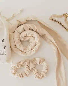 The Best Heatless Hair Curler Wrap by COMALI - Overnight Curls -  Original SAND