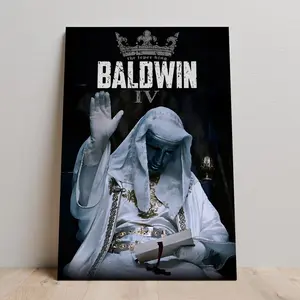 Baldwin IV Poster, Kingdom of Heaven Movie Decor, Crusader King Art Print, Unframed Canvas