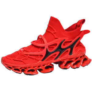 Viral Blade Sneakers – Unisex High-Top Running Shoes with Shock Absorbing Cushion Sole, Breathable Sport Trainers
