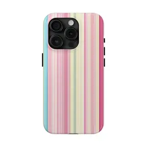 One soft and vibrant striped dual-layer protective case, a sturdy and durable two-in-one protective case, suitable for iPhone 17/16/15/14/13/12/11 Pro Max/Plus/Pro, Samsung Galaxy S25/S24/S23/S22 Ultra series, couple's phone case.