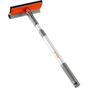 Window squeegee for home 2in1 squeegee for window cleaning kit with multiple angles professional window cleaner tool multiuse window washing kit with extension pole