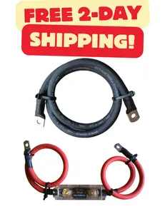ANL Fuse With Cable Kit Inverter Radio Amplifier Battery RV Car Truck Trailer Camping Off-Grid Applications